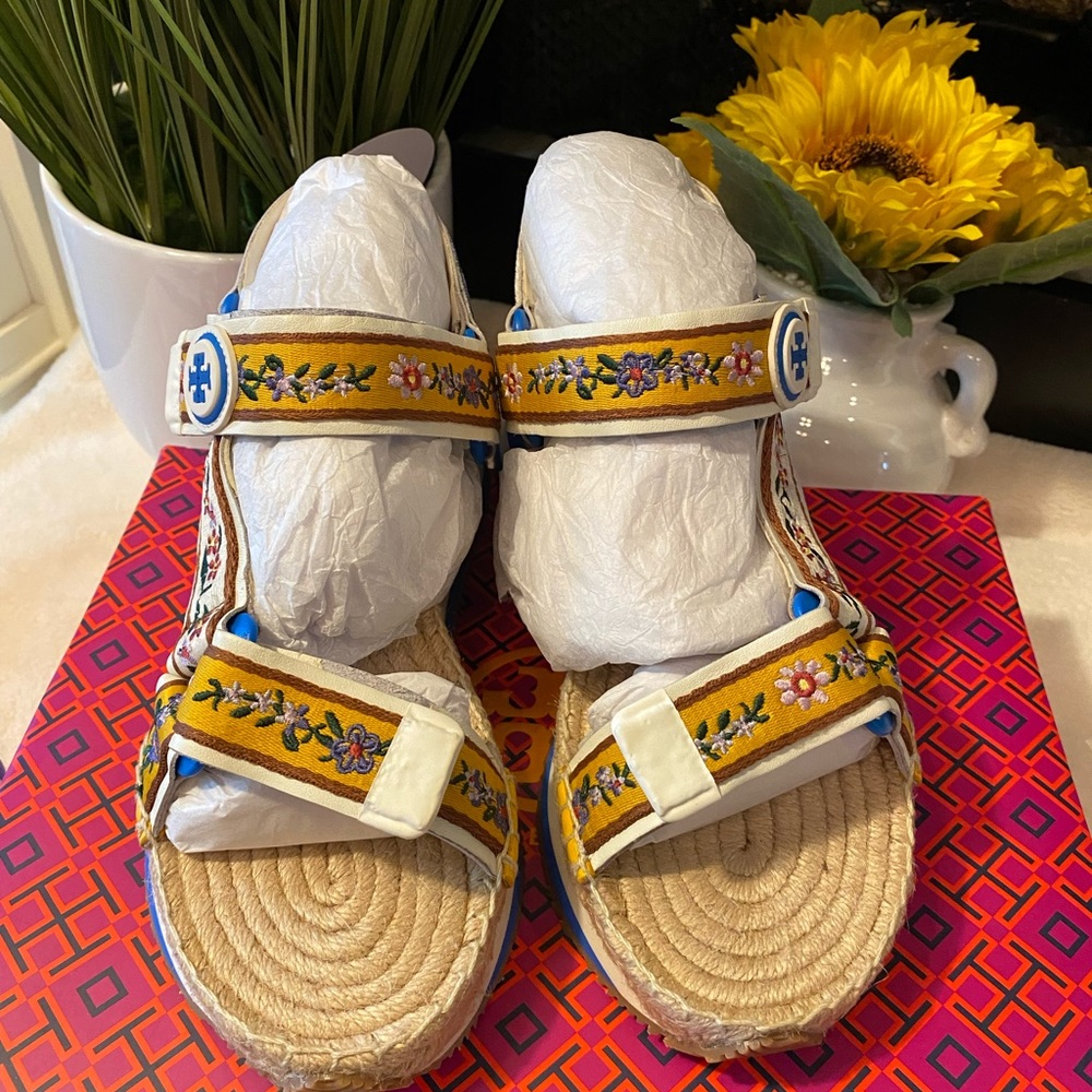 TORY BURCH DAISY SPORT TWO-BAND SANDALS - Picture 7 of 10